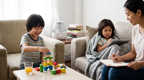 Angine chez les enfants : un guide calme et pratique pour les aidants