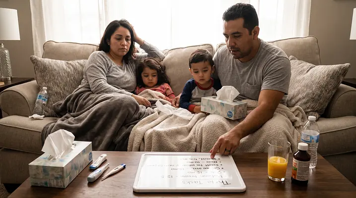 Als het hele huis ziek is: georganiseerd blijven als ouders ook ziek zijn