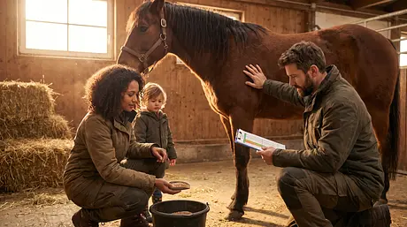 Wat je een paard moet voeren: hooi, graan en conditie