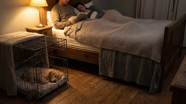 小狗晚上应该在哪里睡觉？