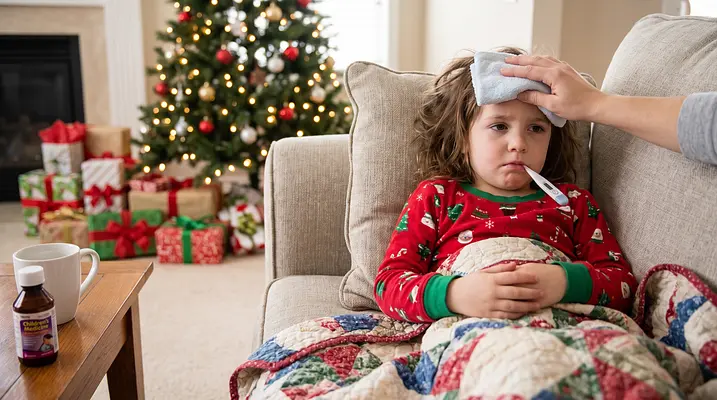 Quando a Doença Aparece nas Festas: Como Recuperar Dias Especiais Quando Seu Filho Está Doente