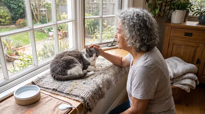 Pflege älterer Katzen: Nierengesundheit, Gewicht und Wohlbefinden